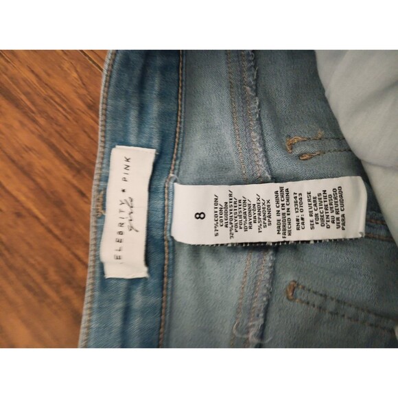 Celebrity Pink Girls Skinny Mid-Rise Soft & Stretchy Size 8 Jeans - Picture 2 of 3